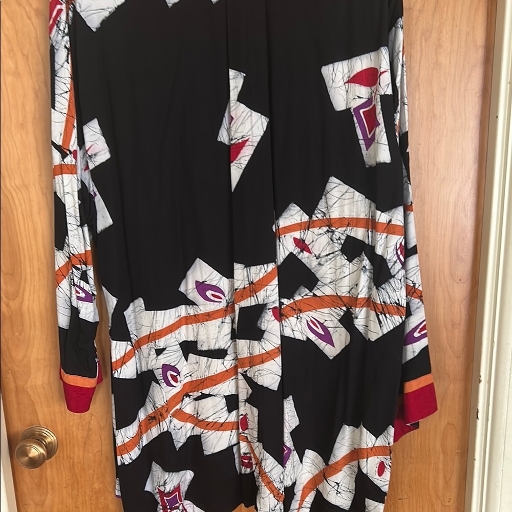 Multicolor Open Front Cardigan - Picture 4 of 4